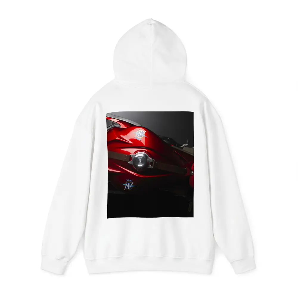 MV Agusta Red Motorcycle Tank Close Up – Hoodies