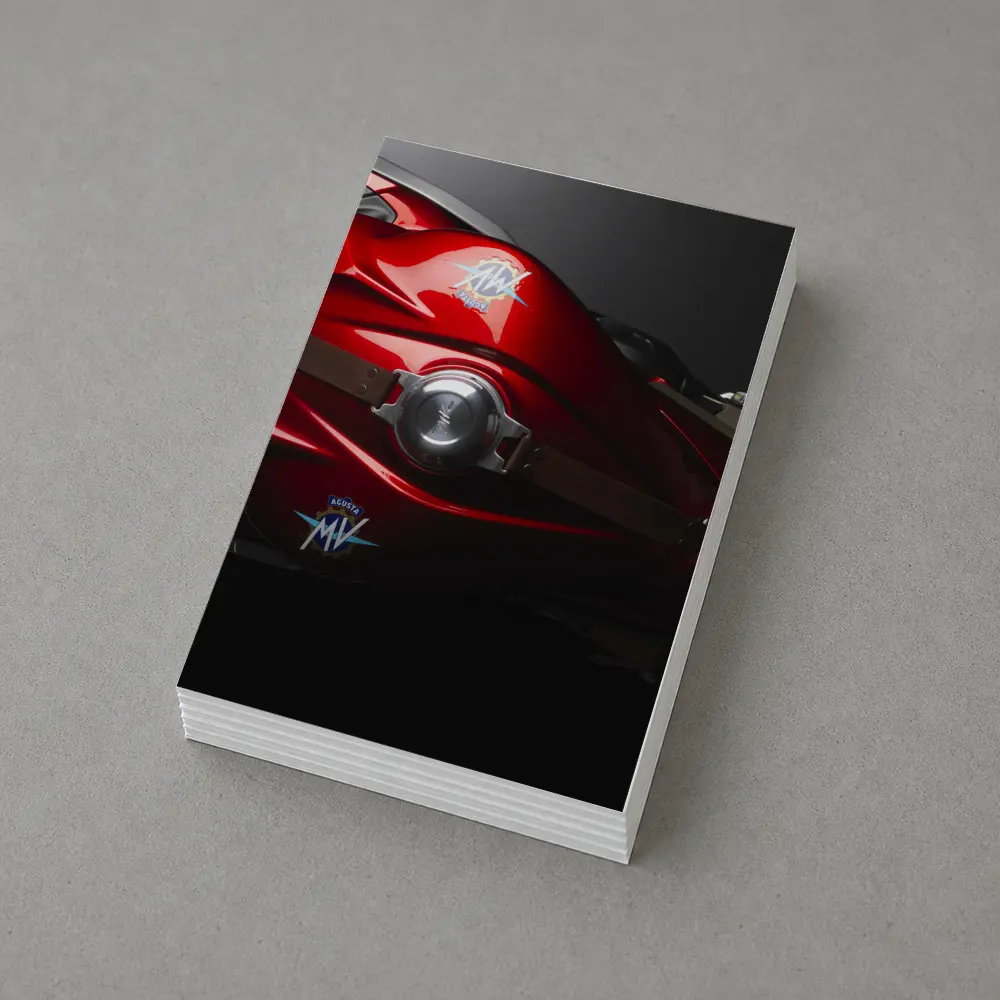 MV Agusta Red Motorcycle Tank Close Up – Postcards