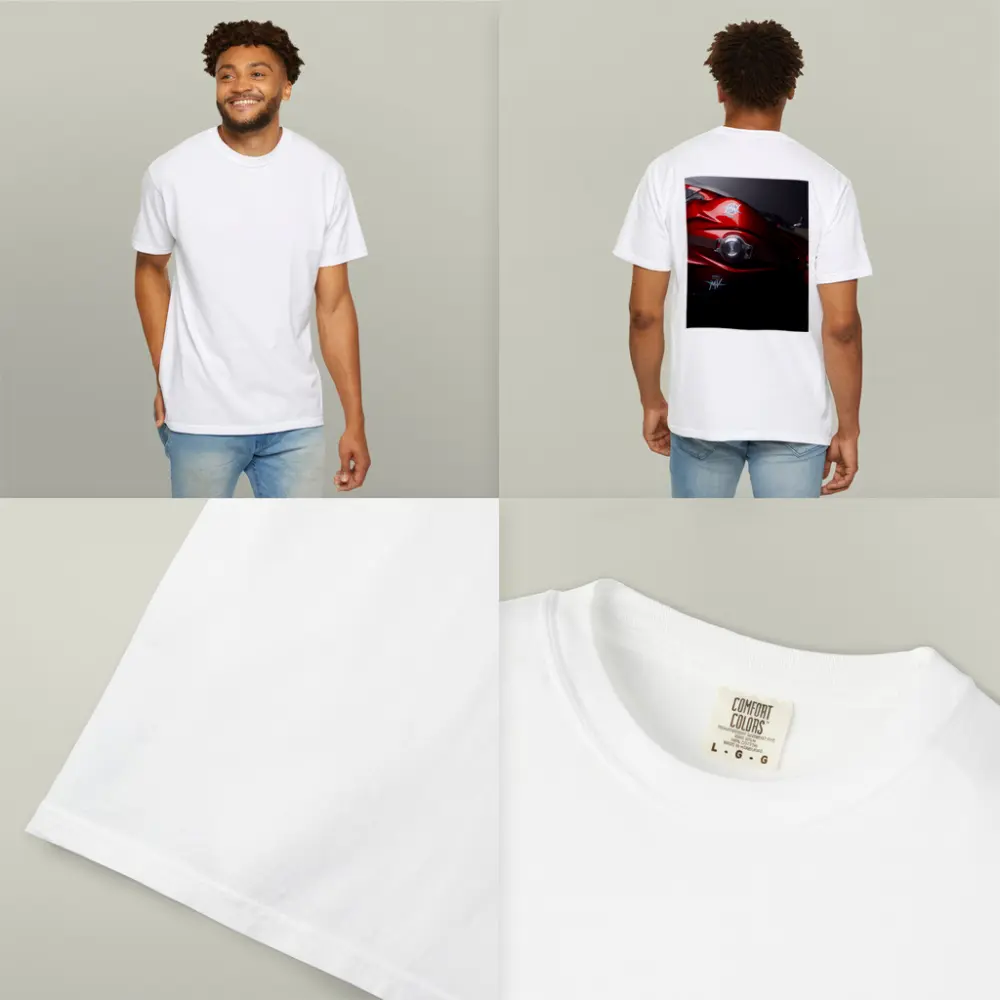 MV Agusta Red Motorcycle Tank Close Up – T-Shirts