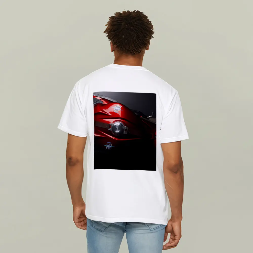 MV Agusta Red Motorcycle Tank Close Up – T-Shirts