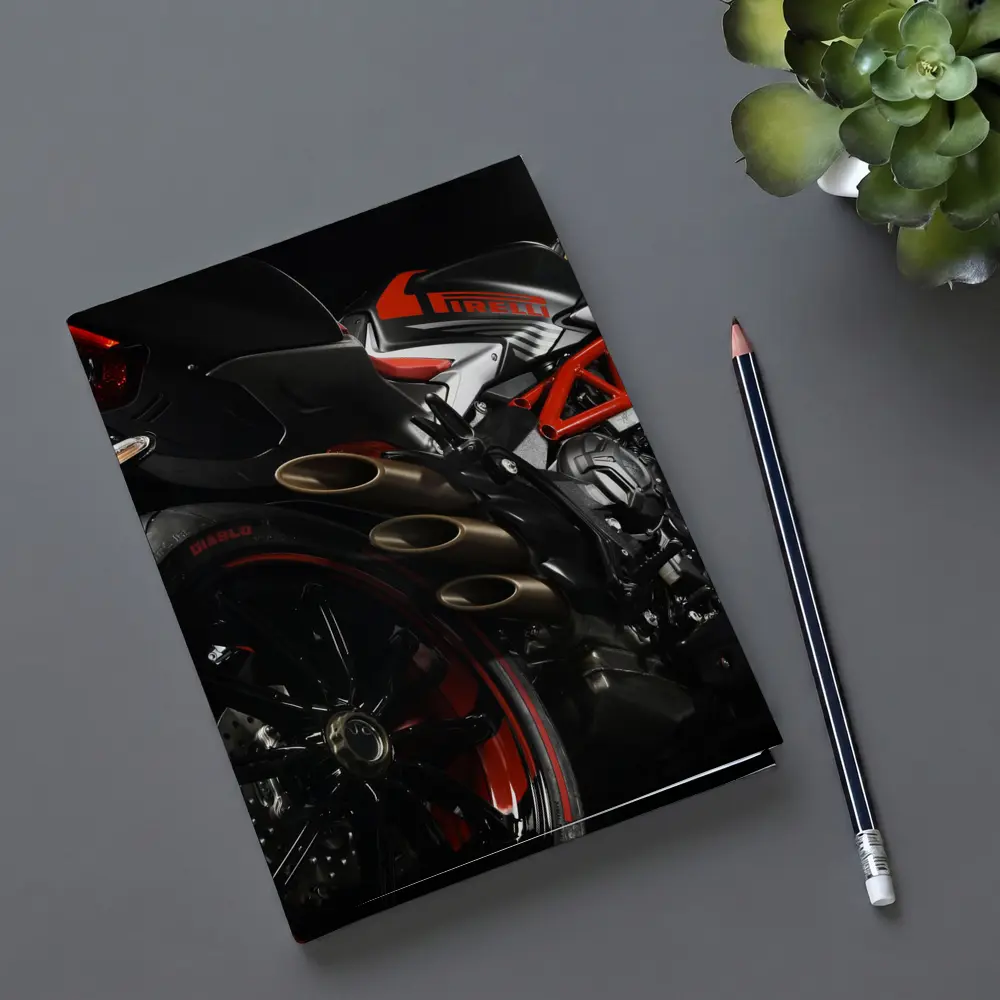 MV Agusta Naked Bike Dark Studio Shot – Notebooks