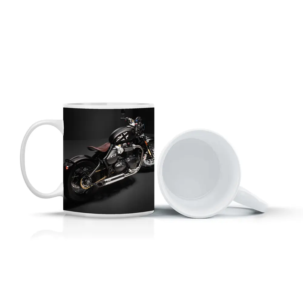 Triumph Bobber Black Motorcycle Dark Studio – Mugs