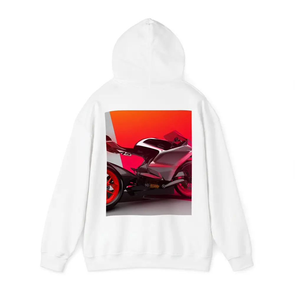 Red Sport Bike Concept Art Bold Background – Hoodies
