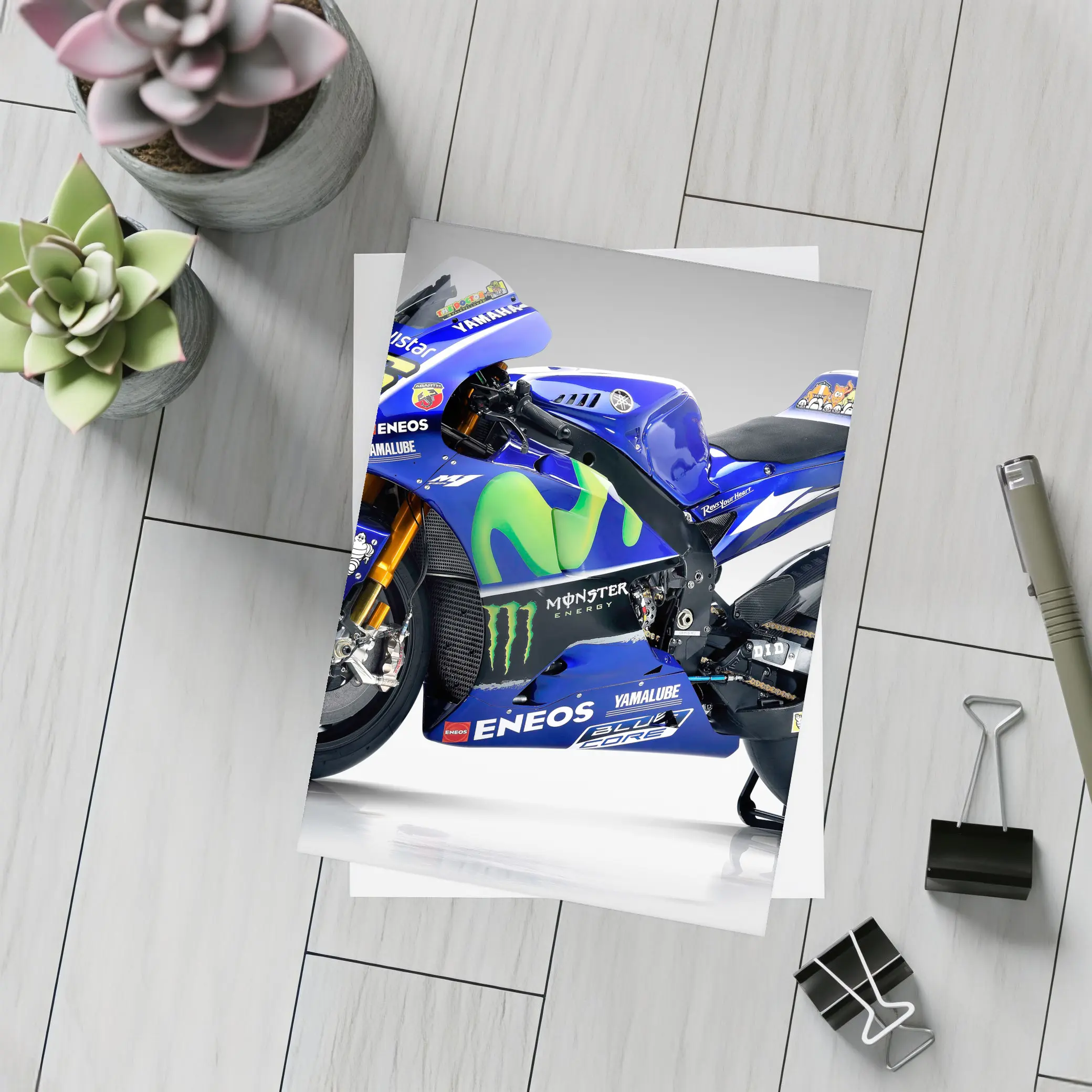 Yamaha MotoGP Race Bike Number Forty Six – Postcards