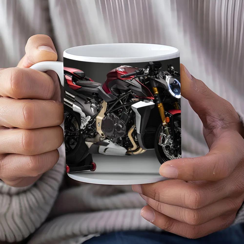 MV Agusta Brutale Red Naked Motorcycle Studio – Mugs