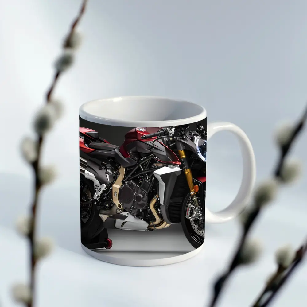 MV Agusta Brutale Red Naked Motorcycle Studio – Mugs