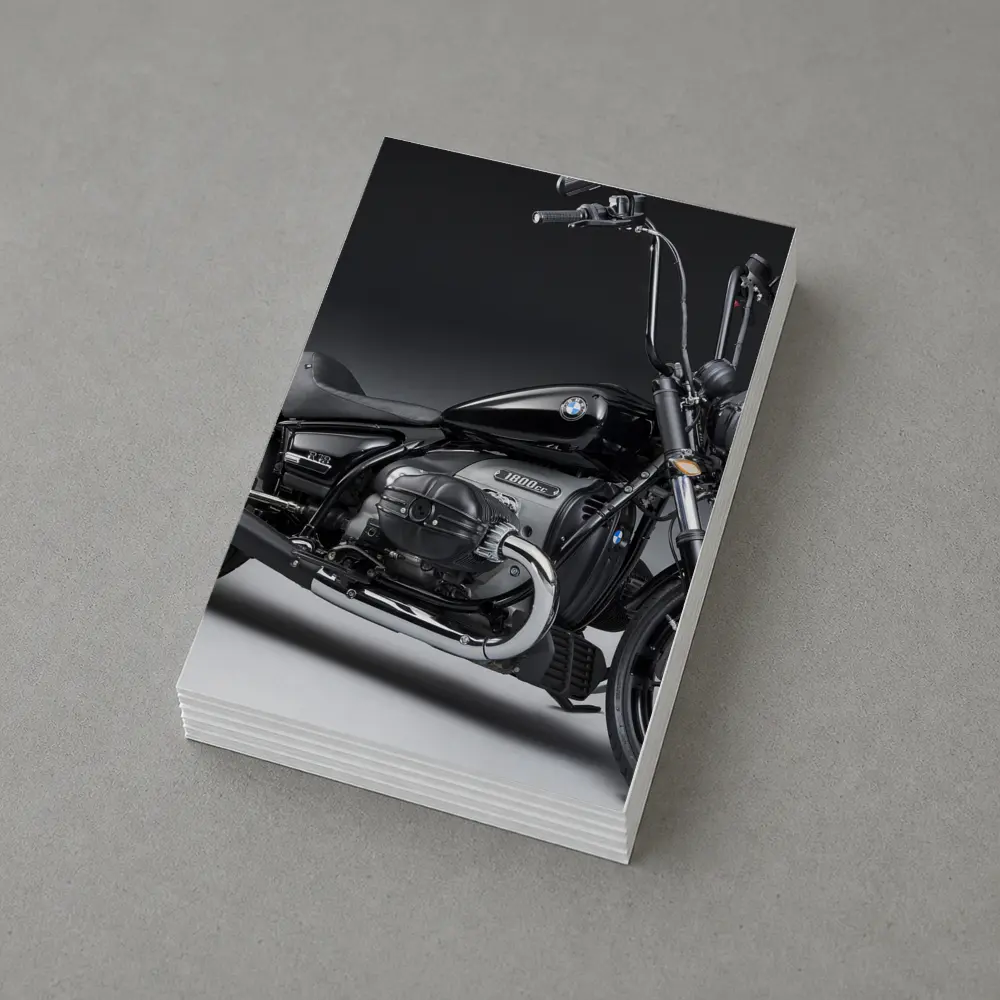 BMW R18 Black Cruiser Motorcycle Studio Shot – Postcards