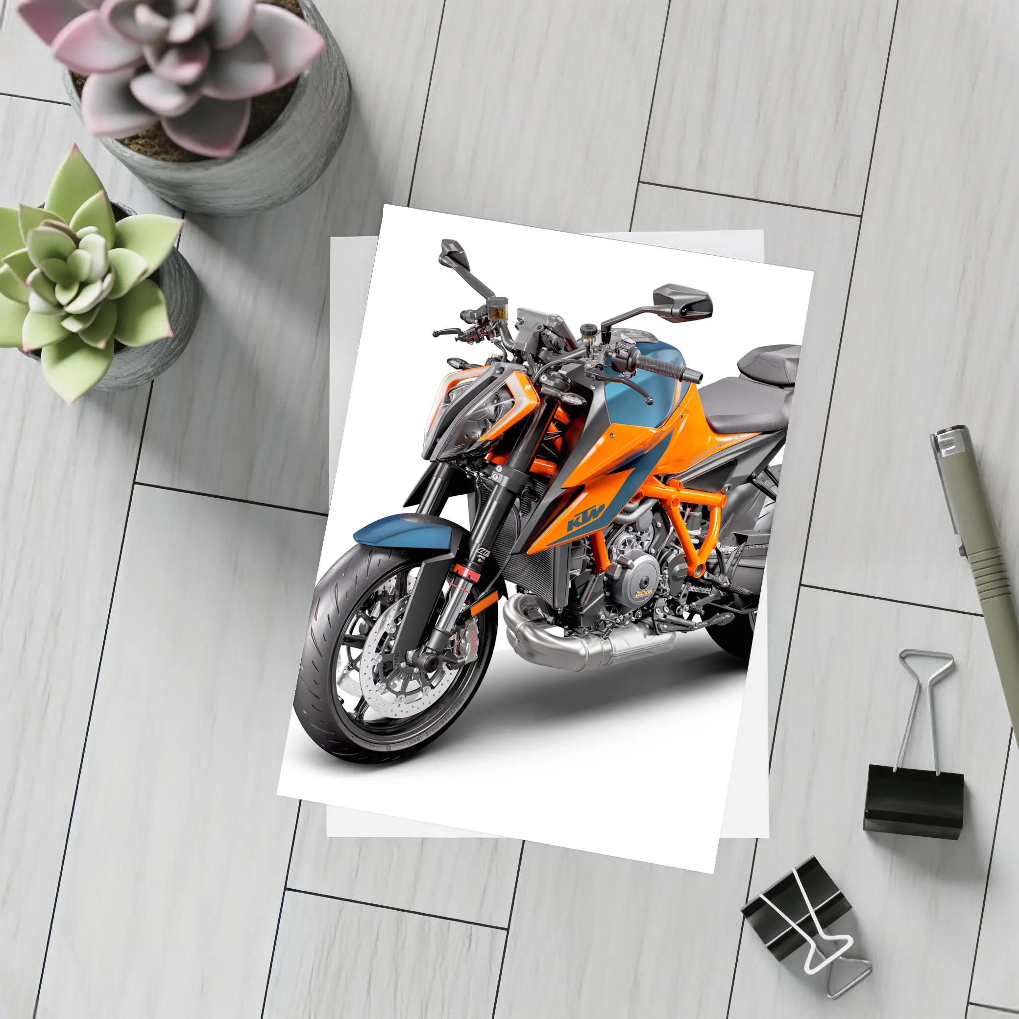 KTM Super Duke R Orange Naked Bike – Postcards