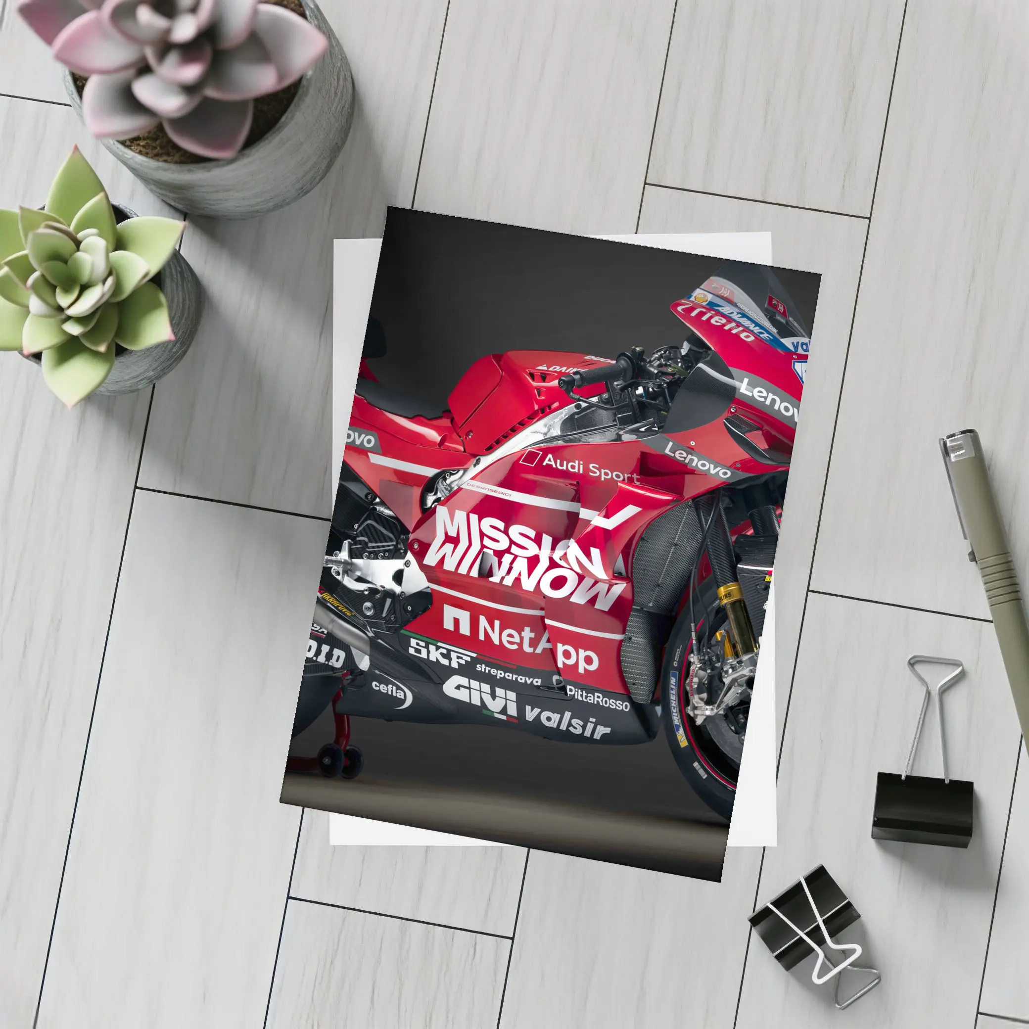 Ducati MotoGP Mission Winnow Race Bike – Postcards