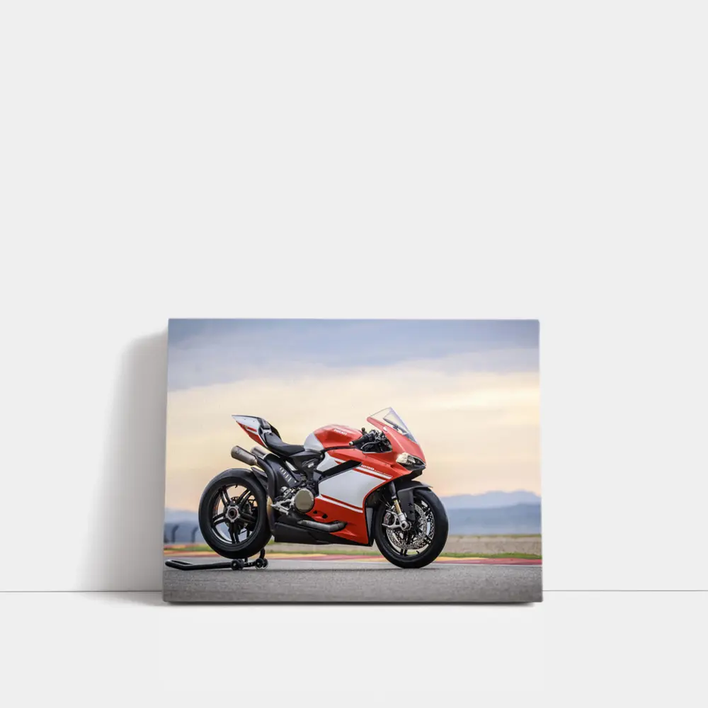 Ducati Superbike Red on Race Track – Wall Art