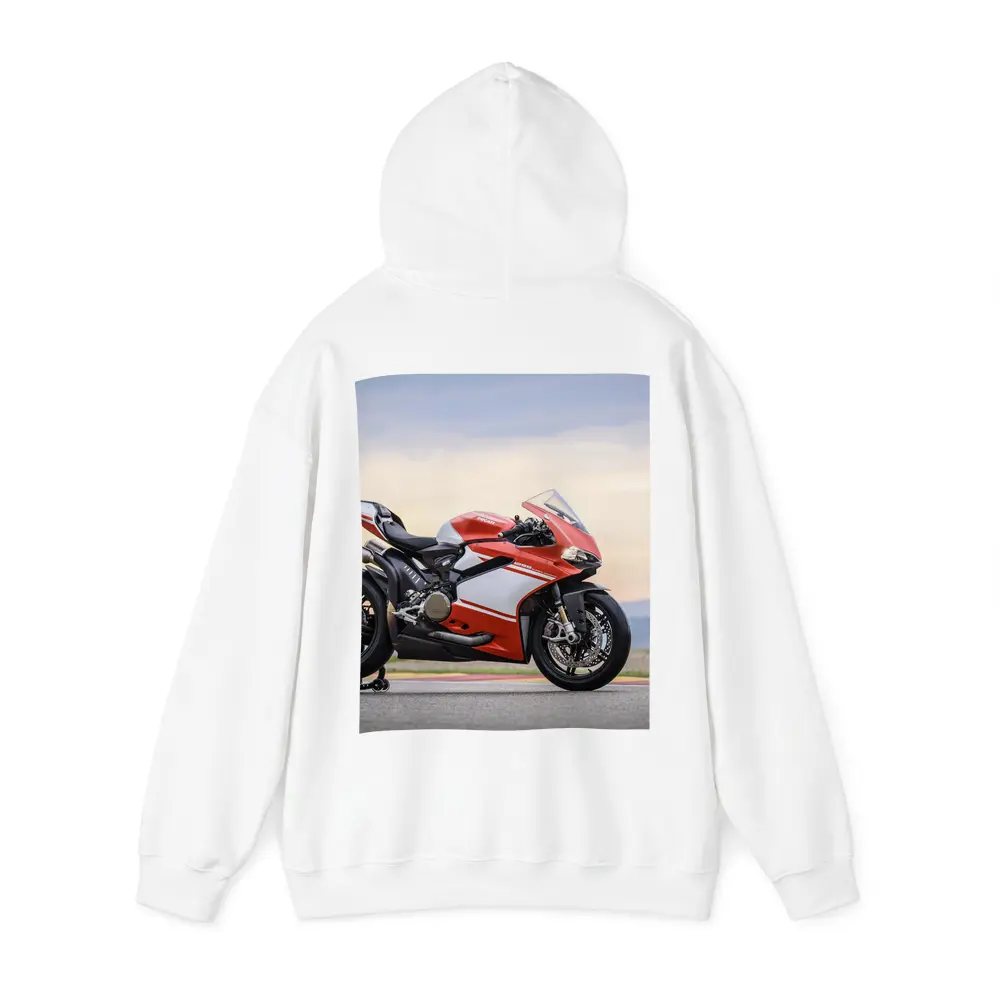 Ducati Superbike Red on Race Track – Hoodies