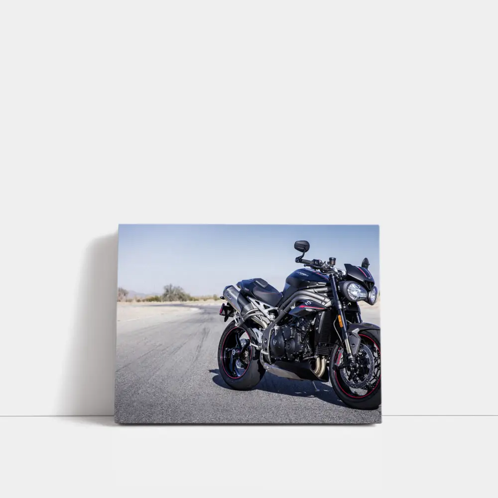 Triumph Street Triple on Open Track – Wall Art