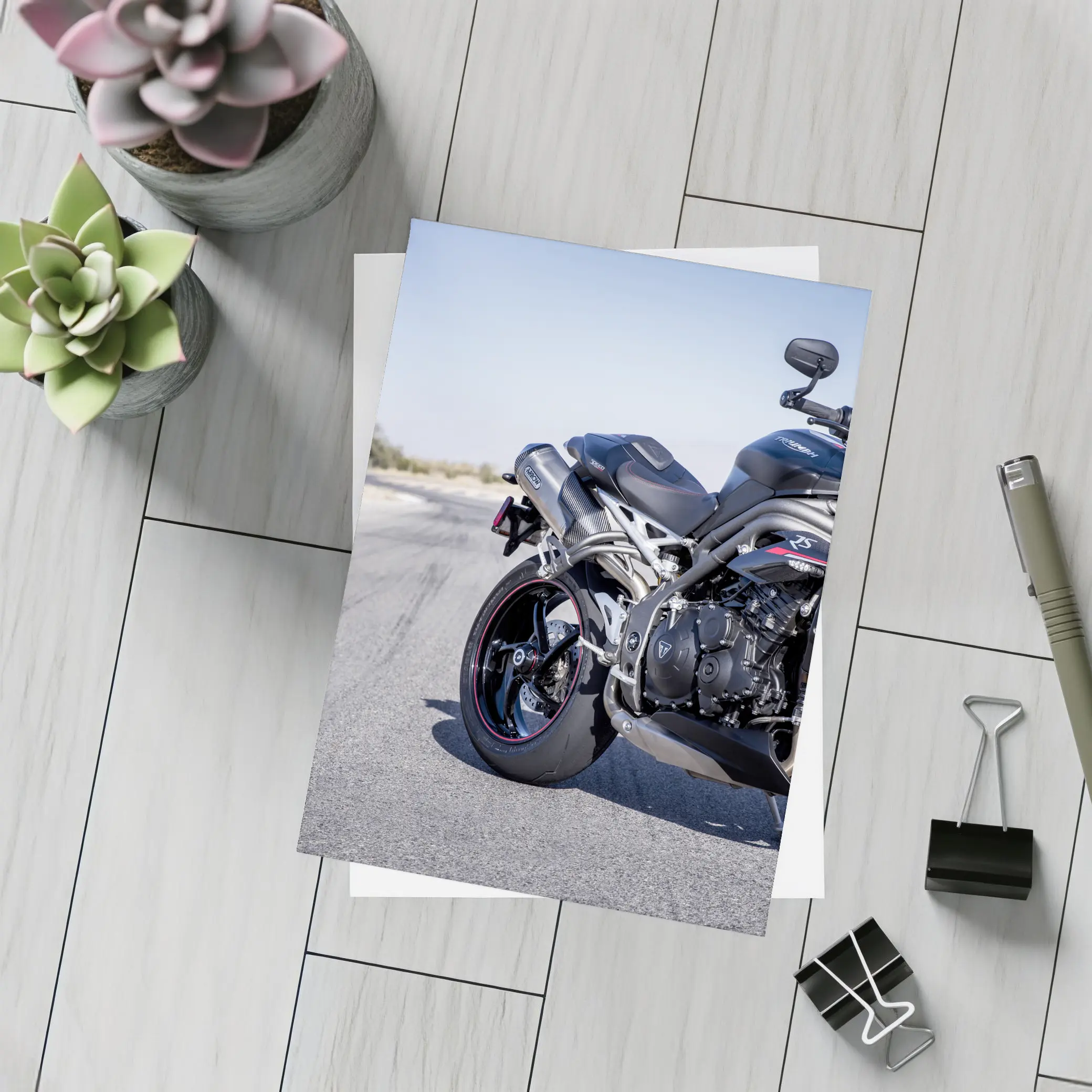 Triumph Street Triple on Open Track – Postcards