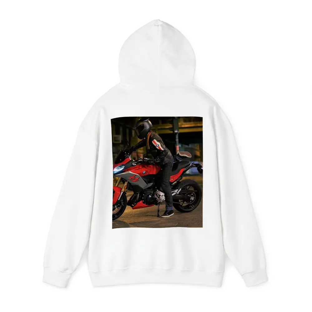 BMW Motorcycle Rider Night City Street – Hoodies