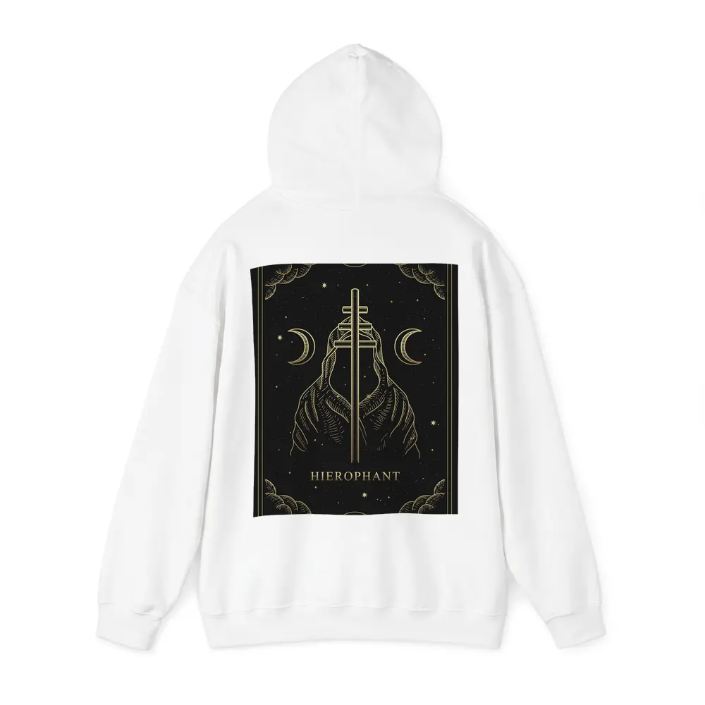 Hierophant Tarot Card Gold Dark Art – Hoodies