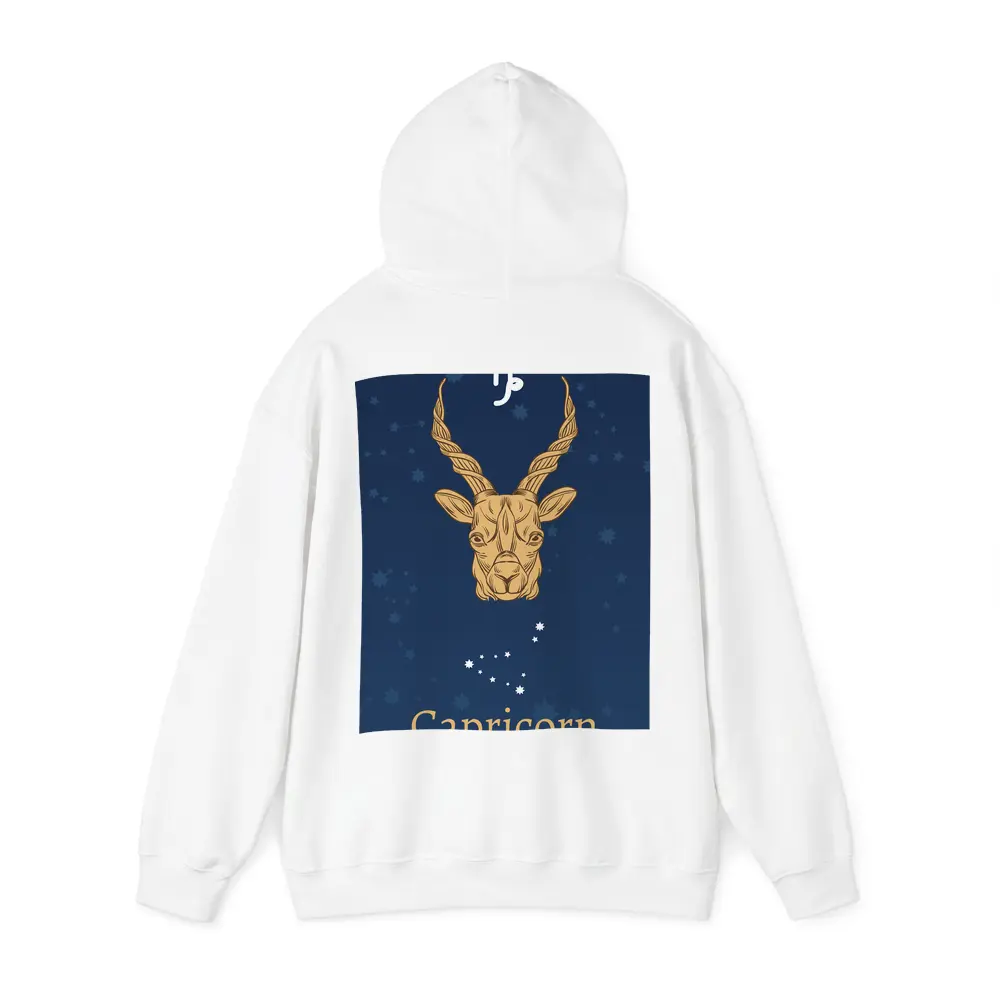 Capricorn Zodiac Sign Gold Navy Blue – Hoodies