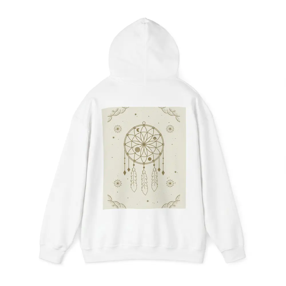 Boho Dreamcatcher Celestial Planets Beige Art – Hoodies