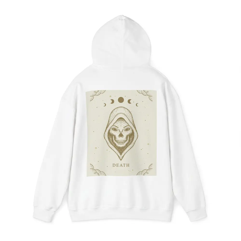 Death Tarot Skull Moon Phase Celestial Art – Hoodies