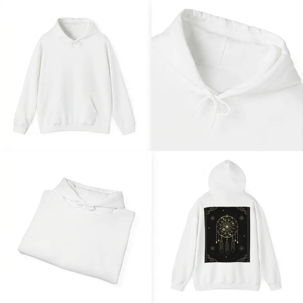 Gold Dream Catcher Dark Celestial Mystical Art – Hoodies
