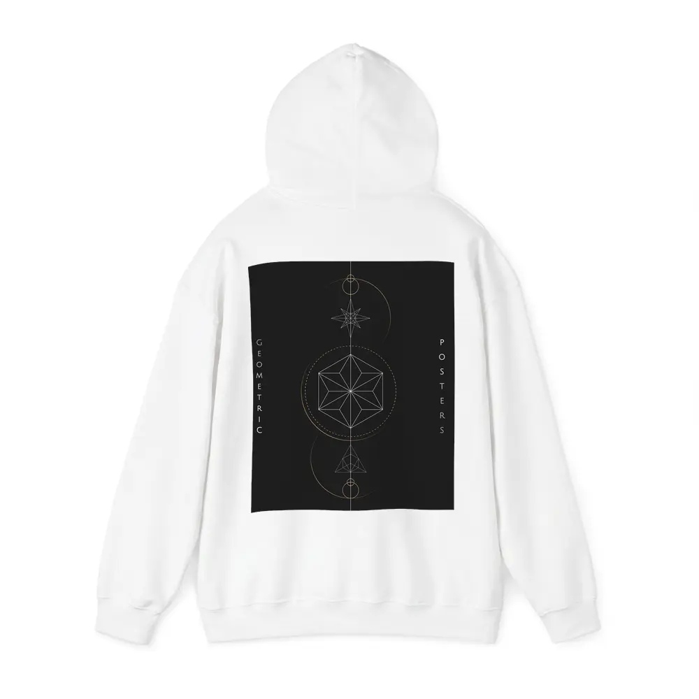 Dark Geometric Sacred Compass Star Design – Hoodies