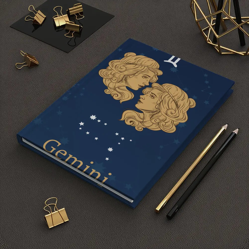 Gemini Zodiac Twin Women Navy Blue – Notebooks