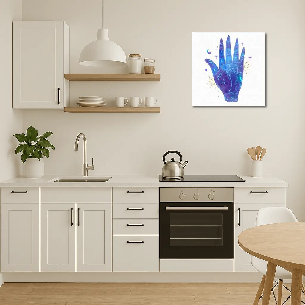 Watercolor Palmistry Hand Zodiac Signs Art – Wall Art