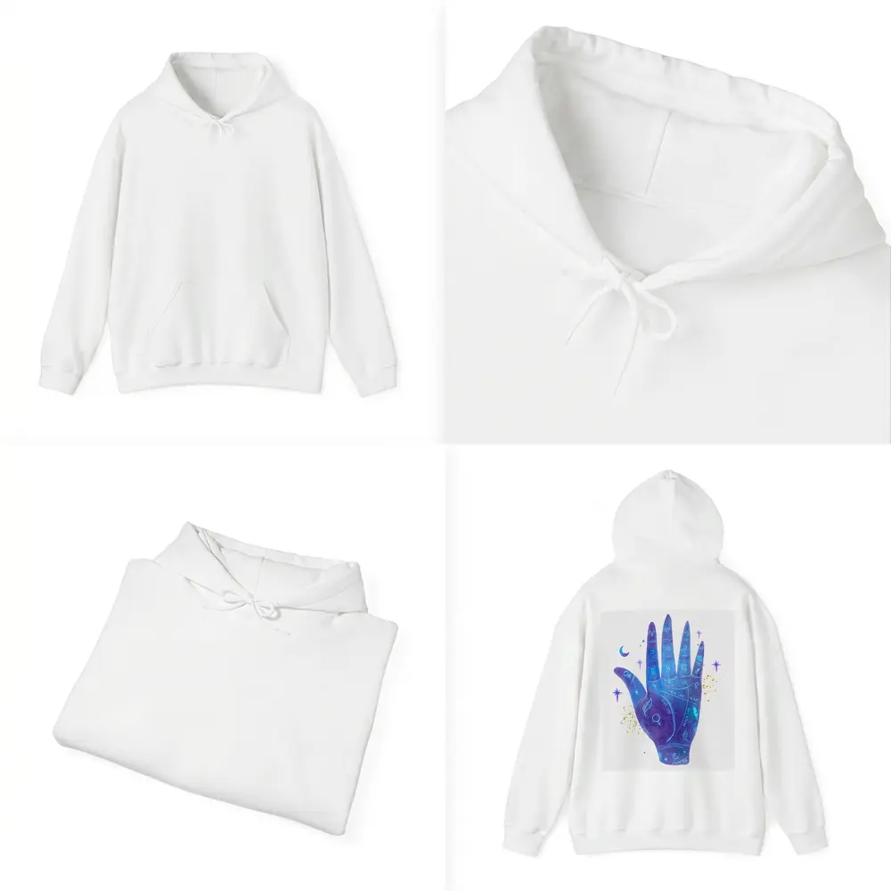 Watercolor Palmistry Hand Zodiac Signs Art – Hoodies