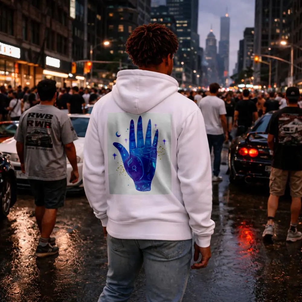 Watercolor Palmistry Hand Zodiac Signs Art – Hoodies