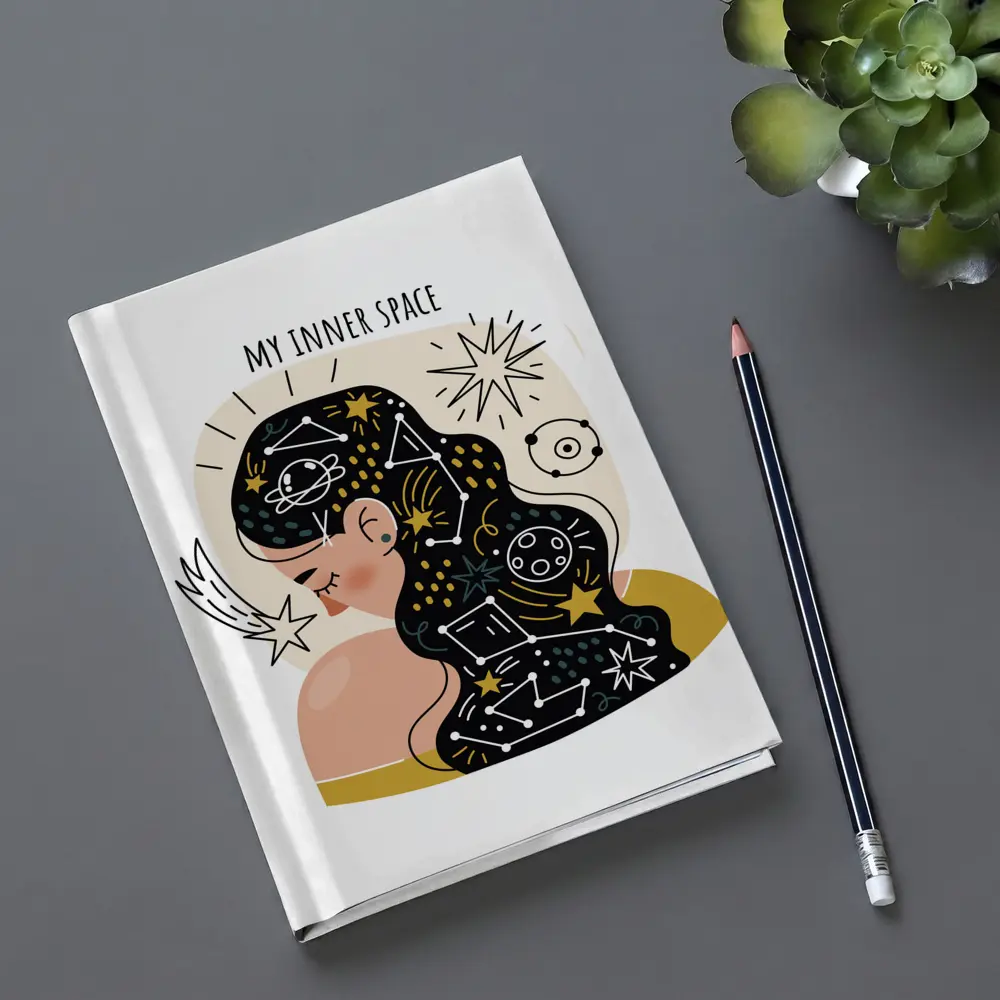 My Inner Space Woman Constellation Stars Art – Notebooks