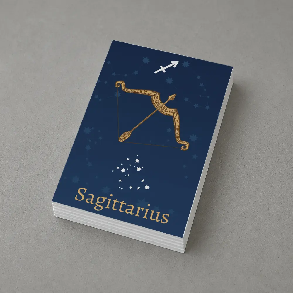Sagittarius Zodiac Bow Arrow Star Constellation – Postcards
