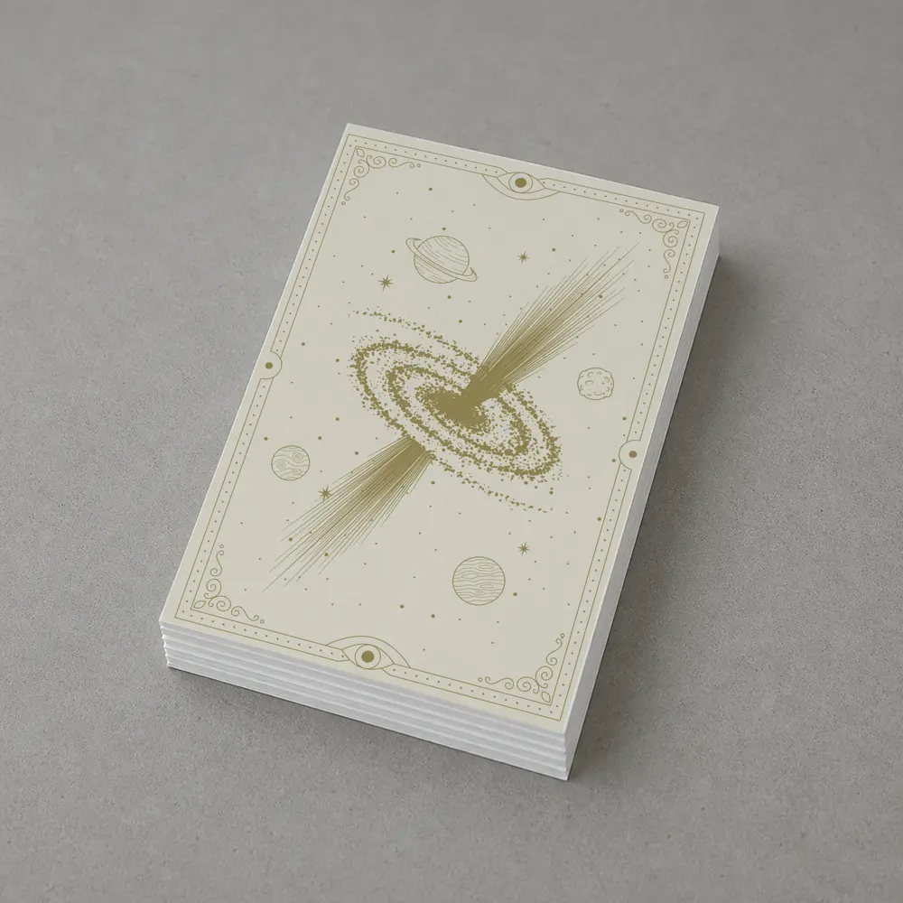 Galaxy Spiral Planets Mystical Celestial Art – Postcards