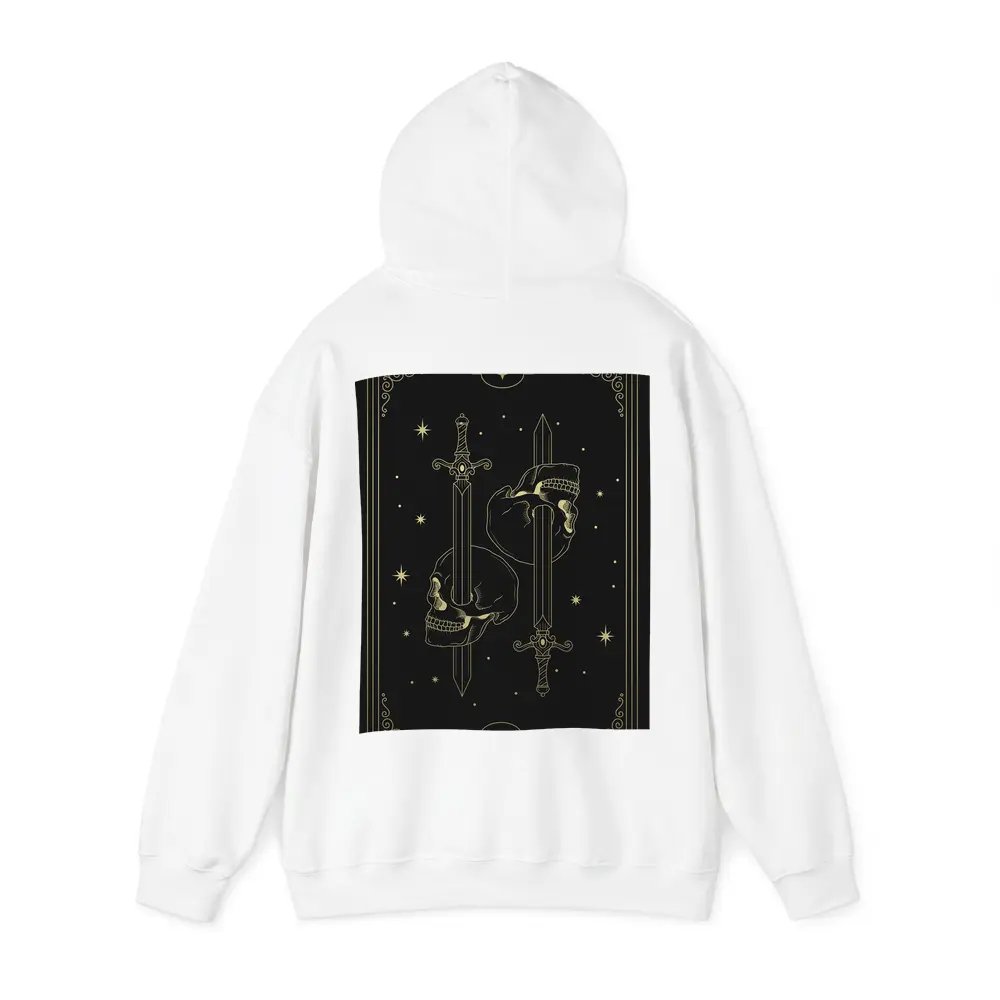 Gold Skull Swords Dark Mystical Tarot Art – Hoodies