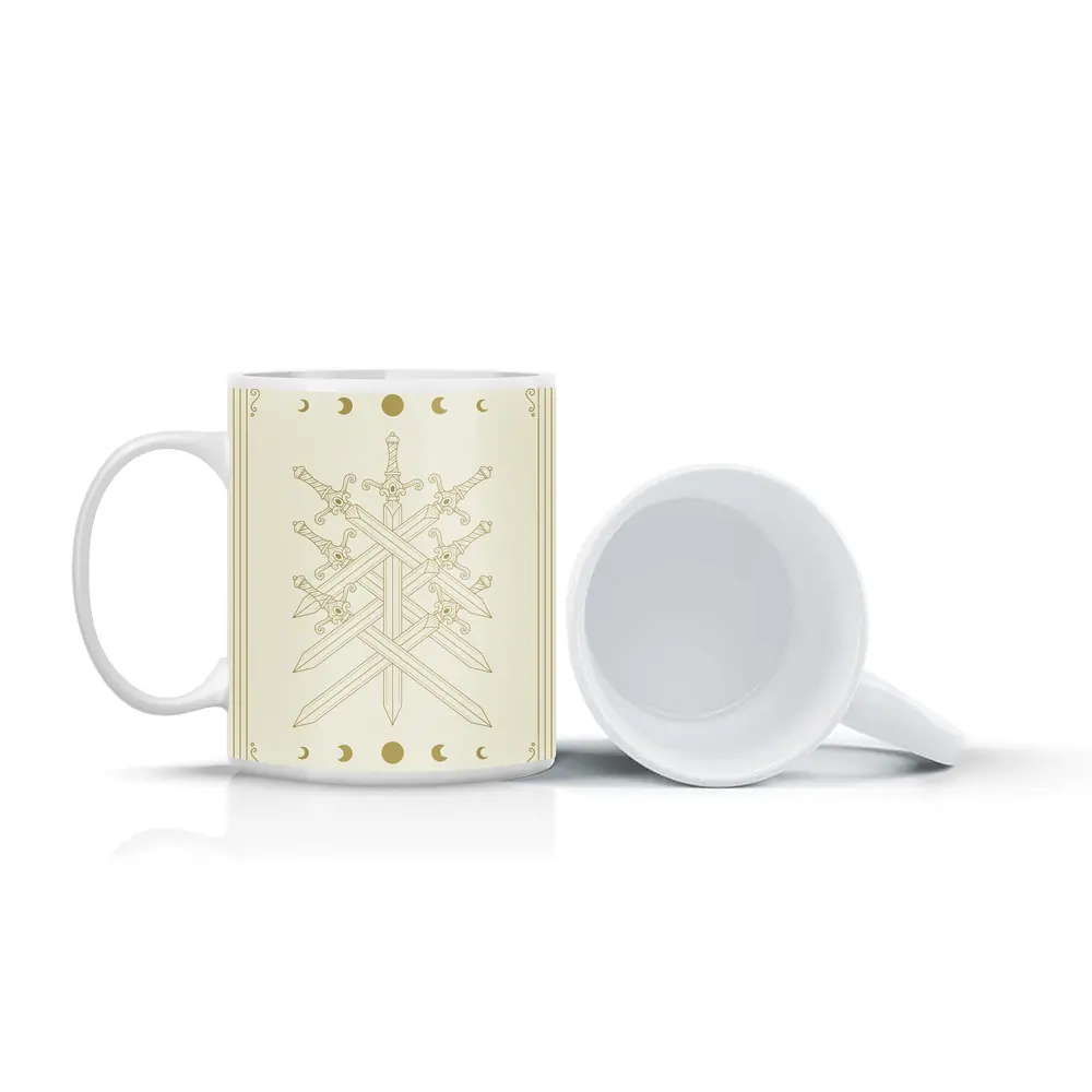 Seven Crossed Swords Moon Phase Mystical – Mugs