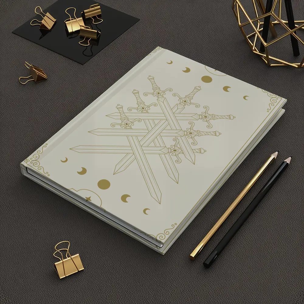 Seven Crossed Swords Moon Phase Mystical – Notebooks