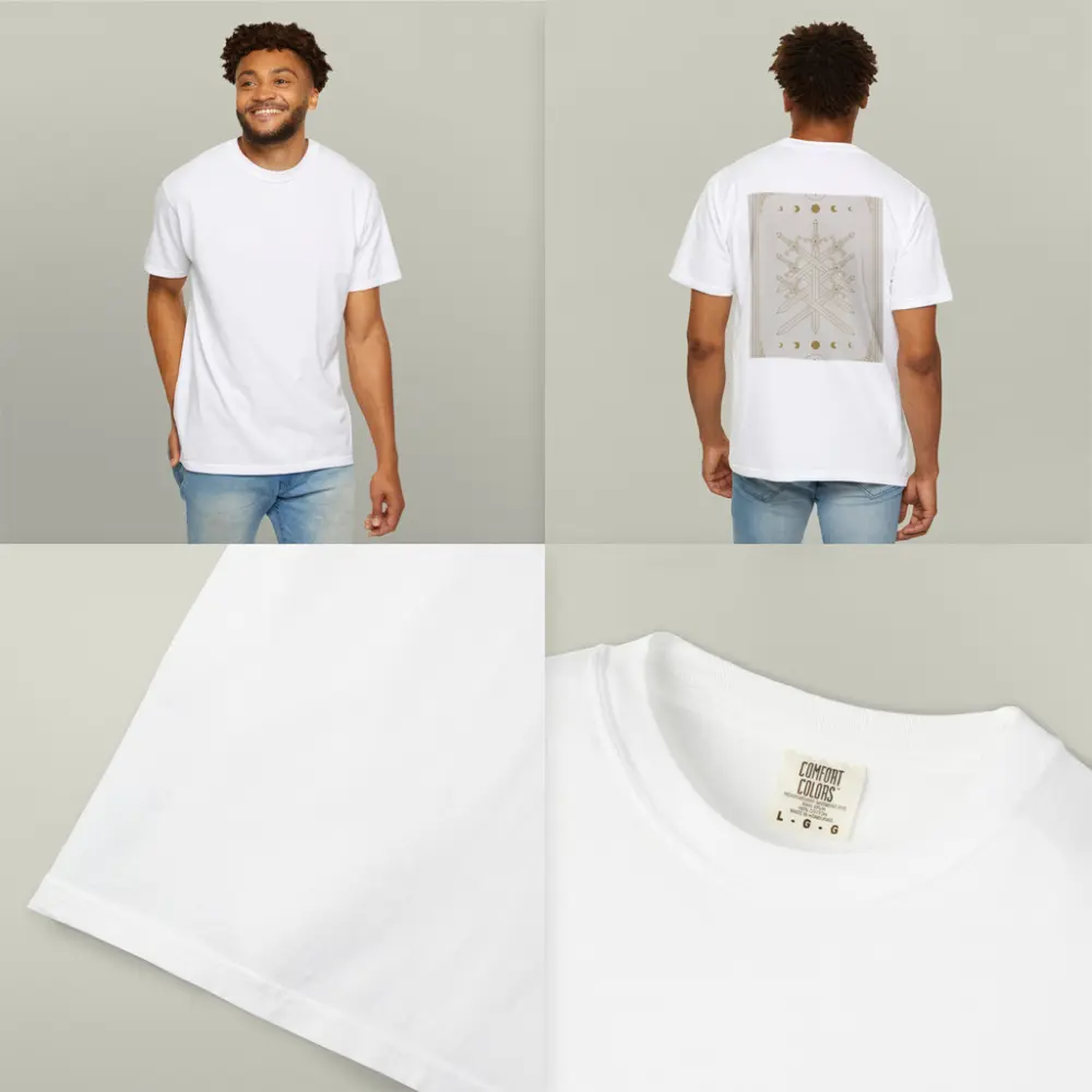 Seven Crossed Swords Moon Phase Mystical – T-Shirts