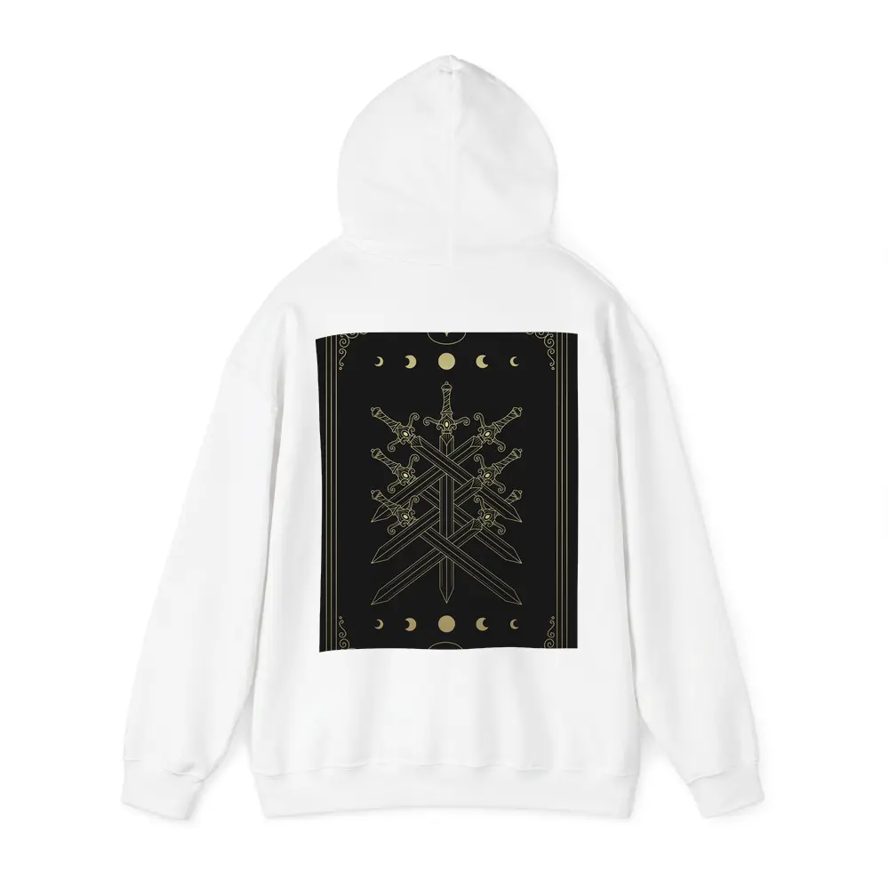 Seven Swords Gold Moon Phase Dark – Hoodies