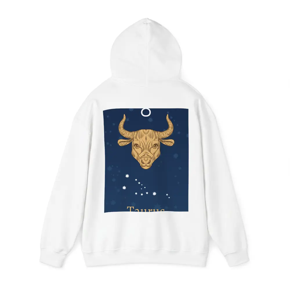 Taurus Zodiac Sign Gold Bull Stars – Hoodies