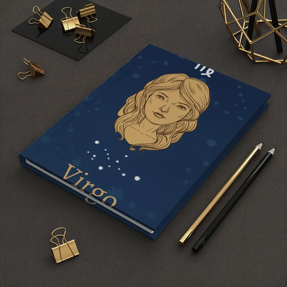 Virgo Zodiac Sign Woman Constellation Art – Notebooks