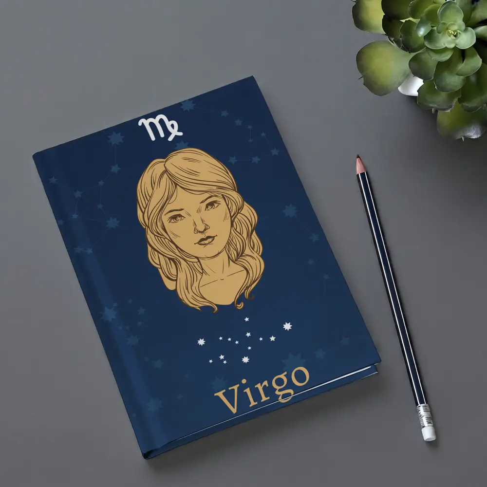 Virgo Zodiac Sign Woman Constellation Art – Notebooks
