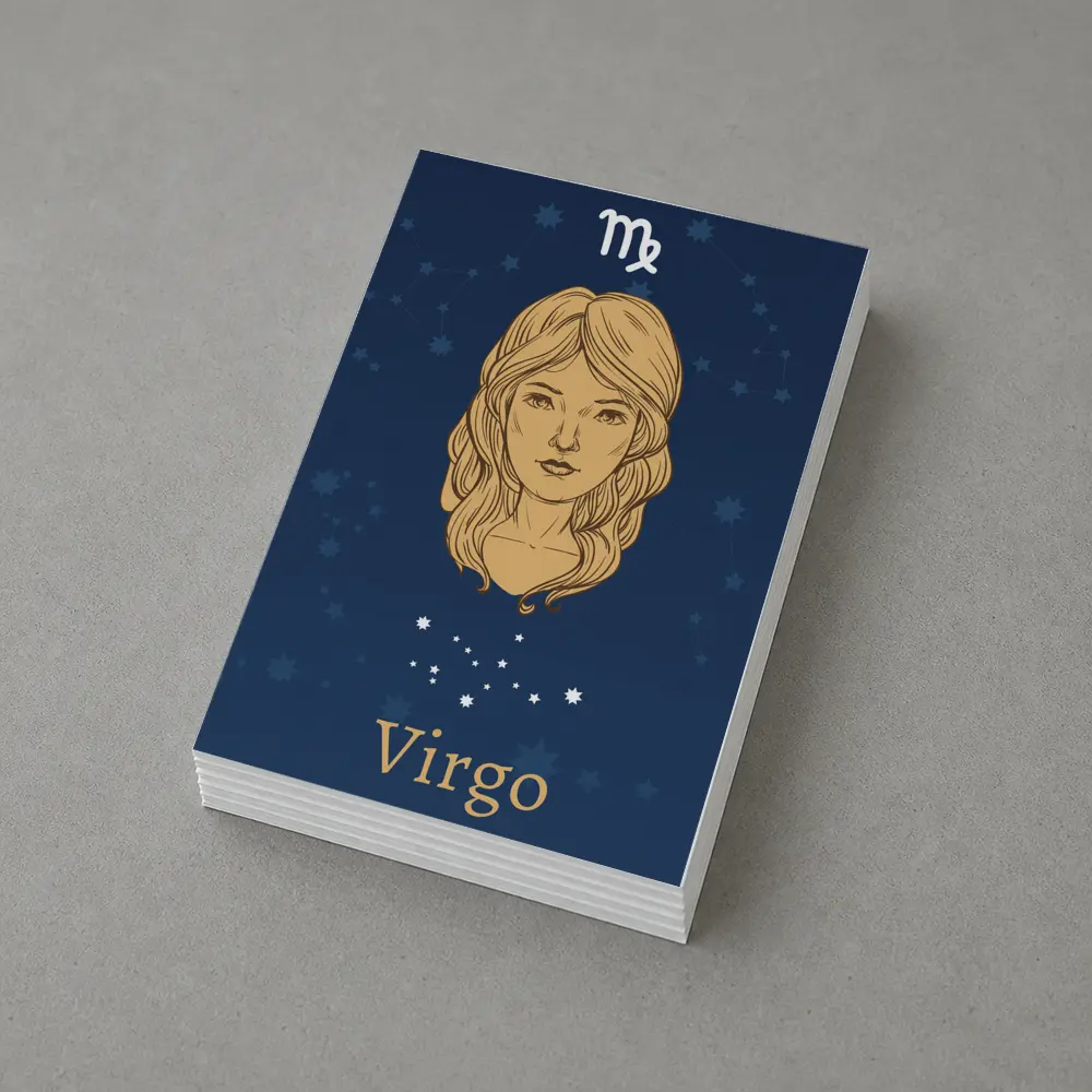 Virgo Zodiac Sign Woman Constellation Art – Postcards