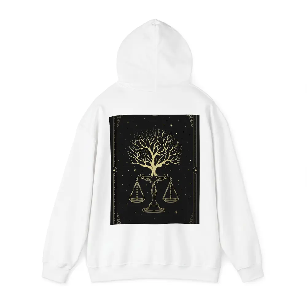 Libra Scale Tree Starry Night Gold – Hoodies