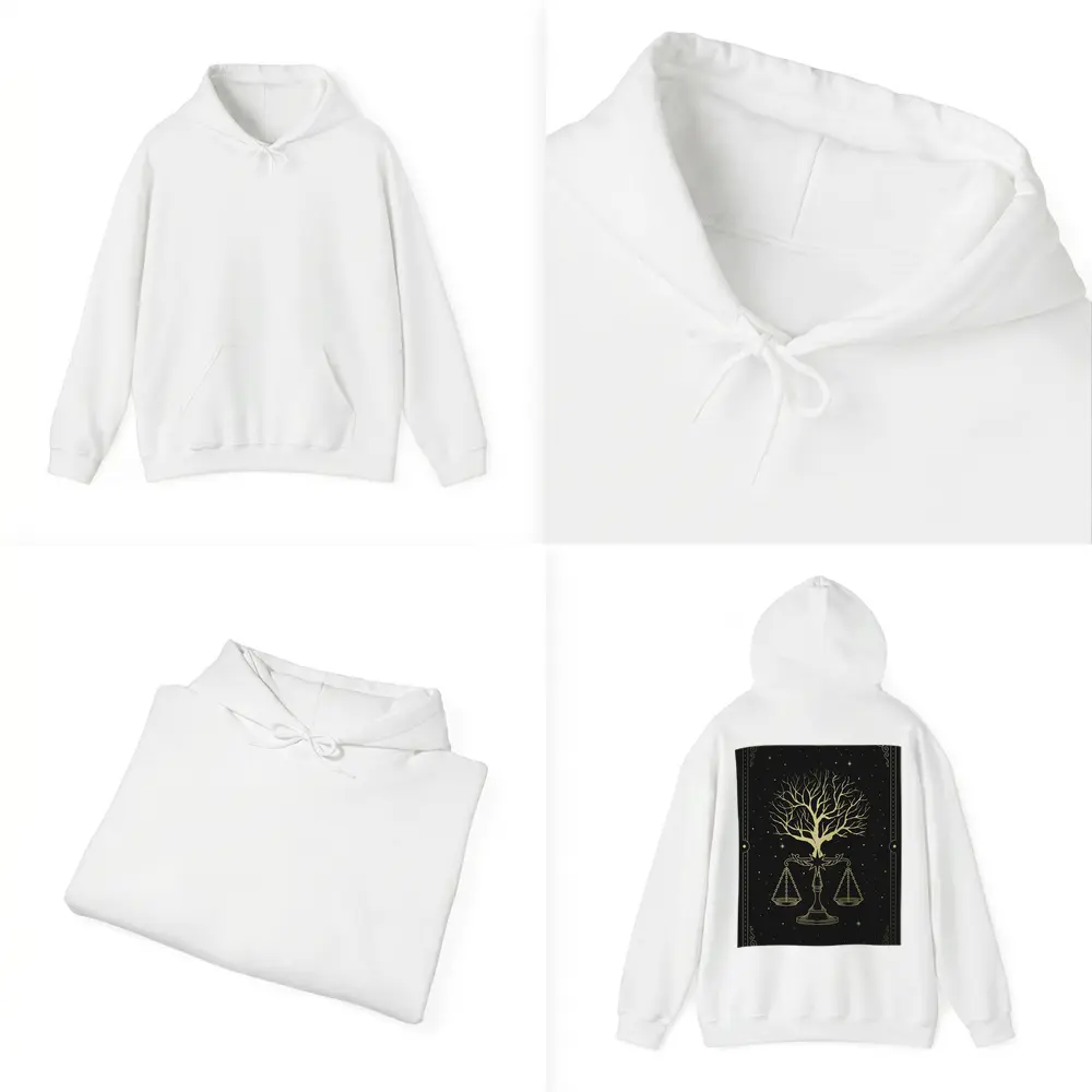 Libra Scale Tree Starry Night Gold – Hoodies