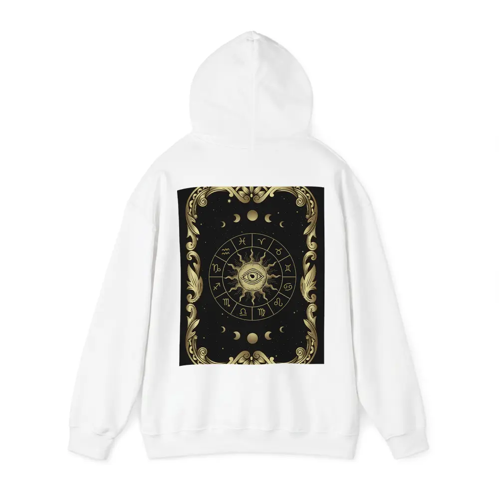 Zodiac Wheel All Seeing Eye Gold Black – Hoodies