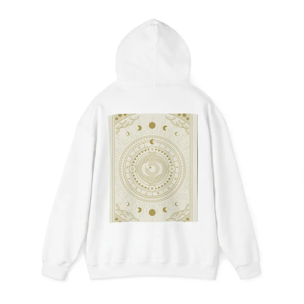 Gold Celestial Zodiac Wheel Mystical Art – Hoodies