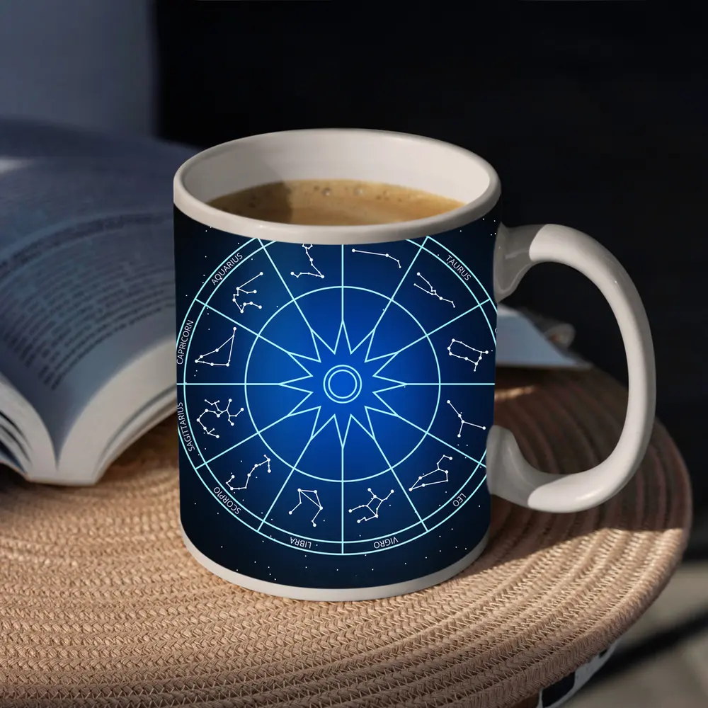 Zodiac Wheel All Signs Star Chart – Mugs