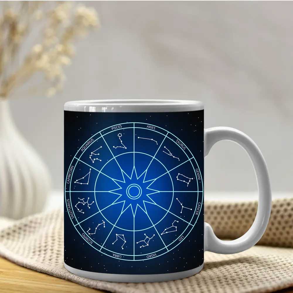 Zodiac Wheel All Signs Star Chart – Mugs
