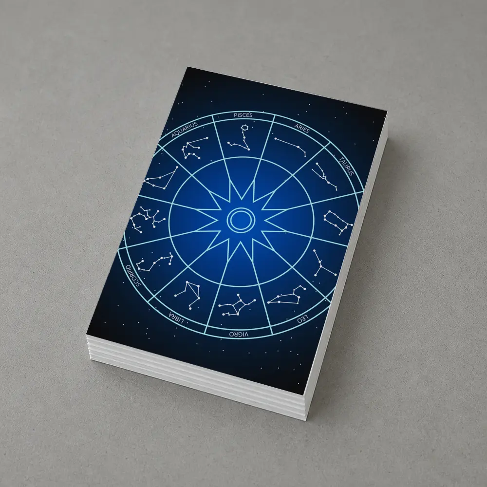 Zodiac Wheel All Signs Star Chart – Postcards
