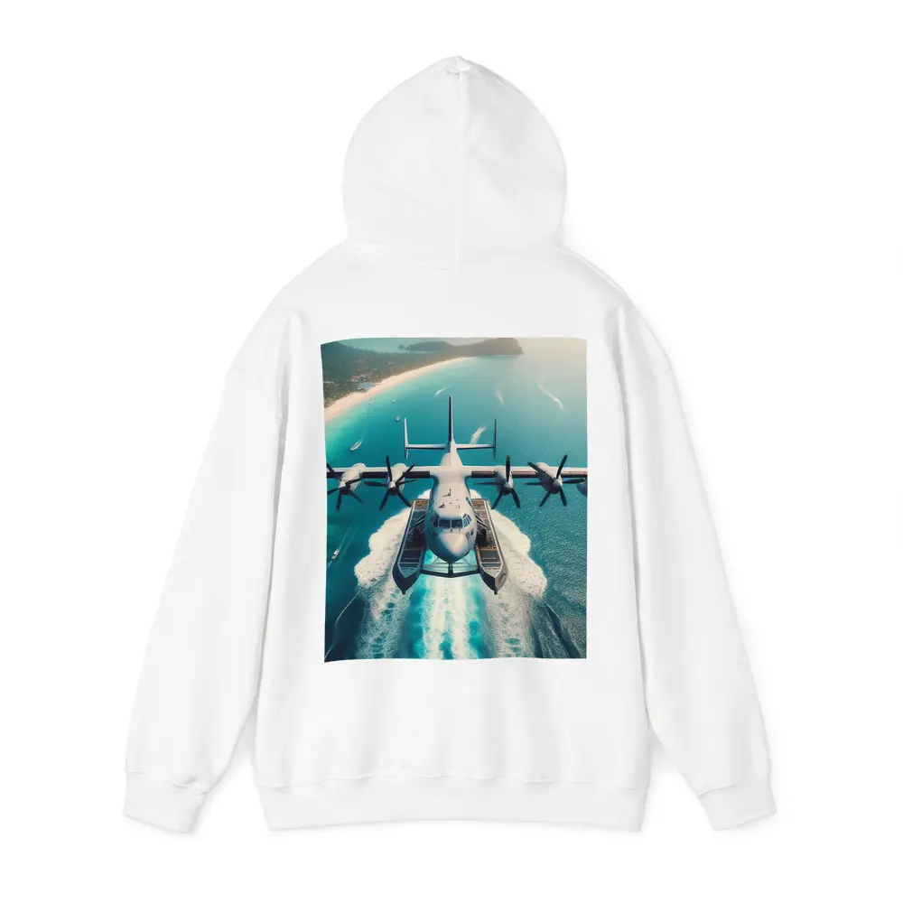 Seaplane Taking Off Over Tropical Ocean – Hoodies