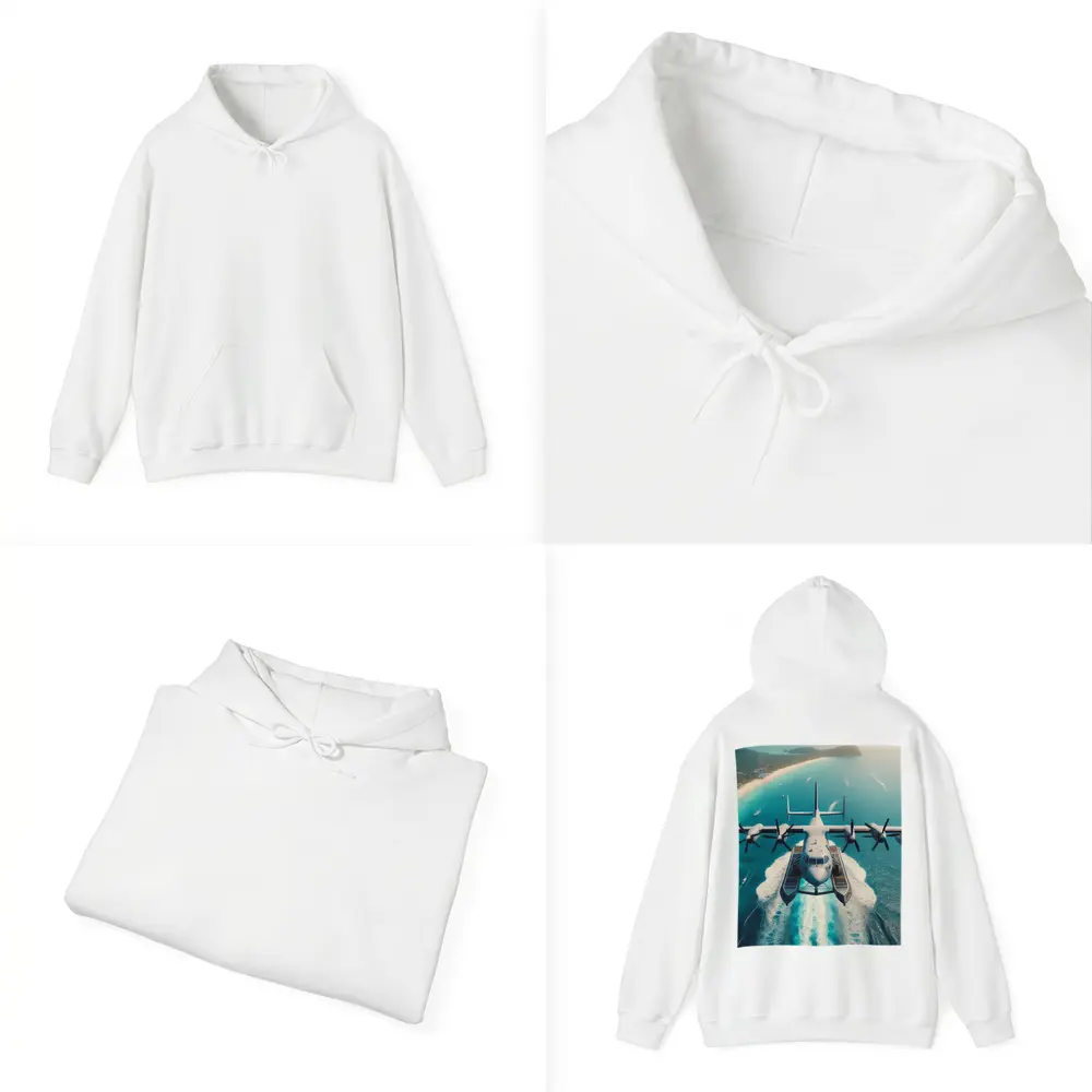 Seaplane Taking Off Over Tropical Ocean – Hoodies