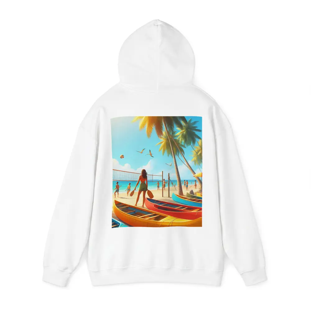 Beach Volleyball Game Tropical Summer Scene – Hoodies
